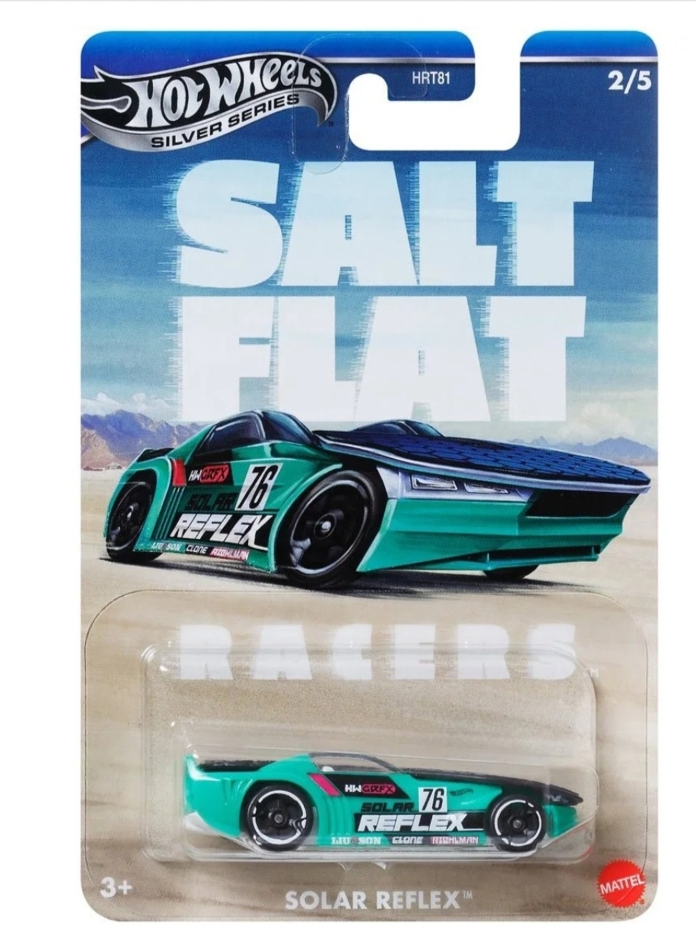 Solar Reflex Kids Toy Car - Teal/Black
